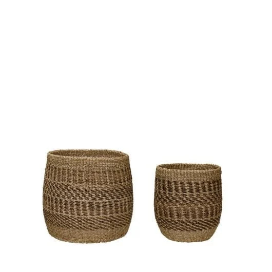 Hubsch Manden set van 2 stuks Ochre