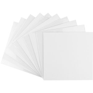 Ideen-mit-Herz Malkarton 20 x 20 cm, weiß, 2-fach grundiert, 100% Baumwolle 280 g/m², 10 Stück
