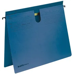 Leitz, Mappe, Hängehefter blau Serie18 Reiterfalz Karton 50 Hefter (A4, 50x)