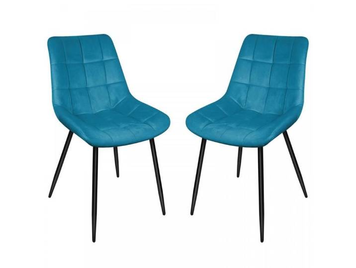 YIYI. CHAISE DE SALLE À MANGER EN VELOURS - CHAISE GÉNÉRALE POUR SALLE À MANGER ET SALON - 2PCS - 50*39*88CM - BLEU