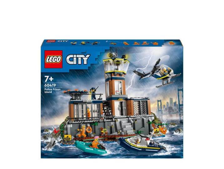 LEGO City Politiegevangeniseiland Politie Speelgoed met Voertuigen en Dieren Figuren 60419