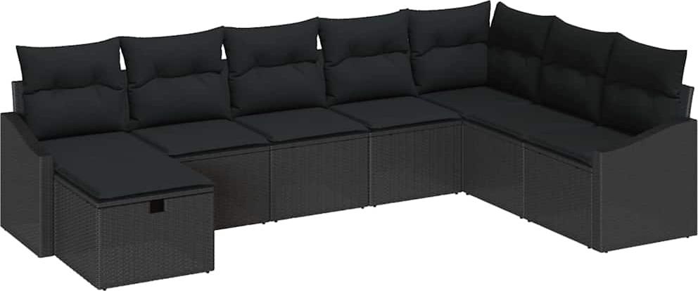 vidaXL Sofa Set 8 stk. Poly-Rattan