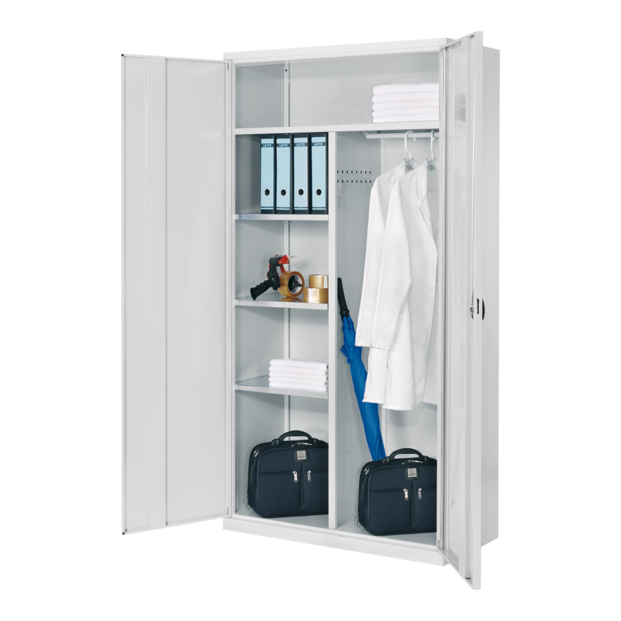 Kappes Akten-/Kleiderschrank ErgoPlus RAL 7035 Vollblechtüren (1251.03.1013)