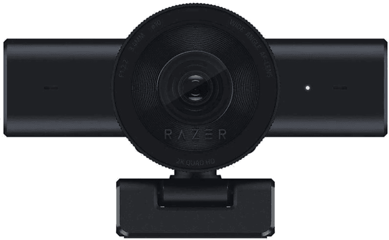 Webcam - Razer Kiyo V2 X, 2560 x 1440 píxeles a 60 FPS, Sensor de 3,7 MP, Micrófono estéreo, Enfoque Automático, Negro