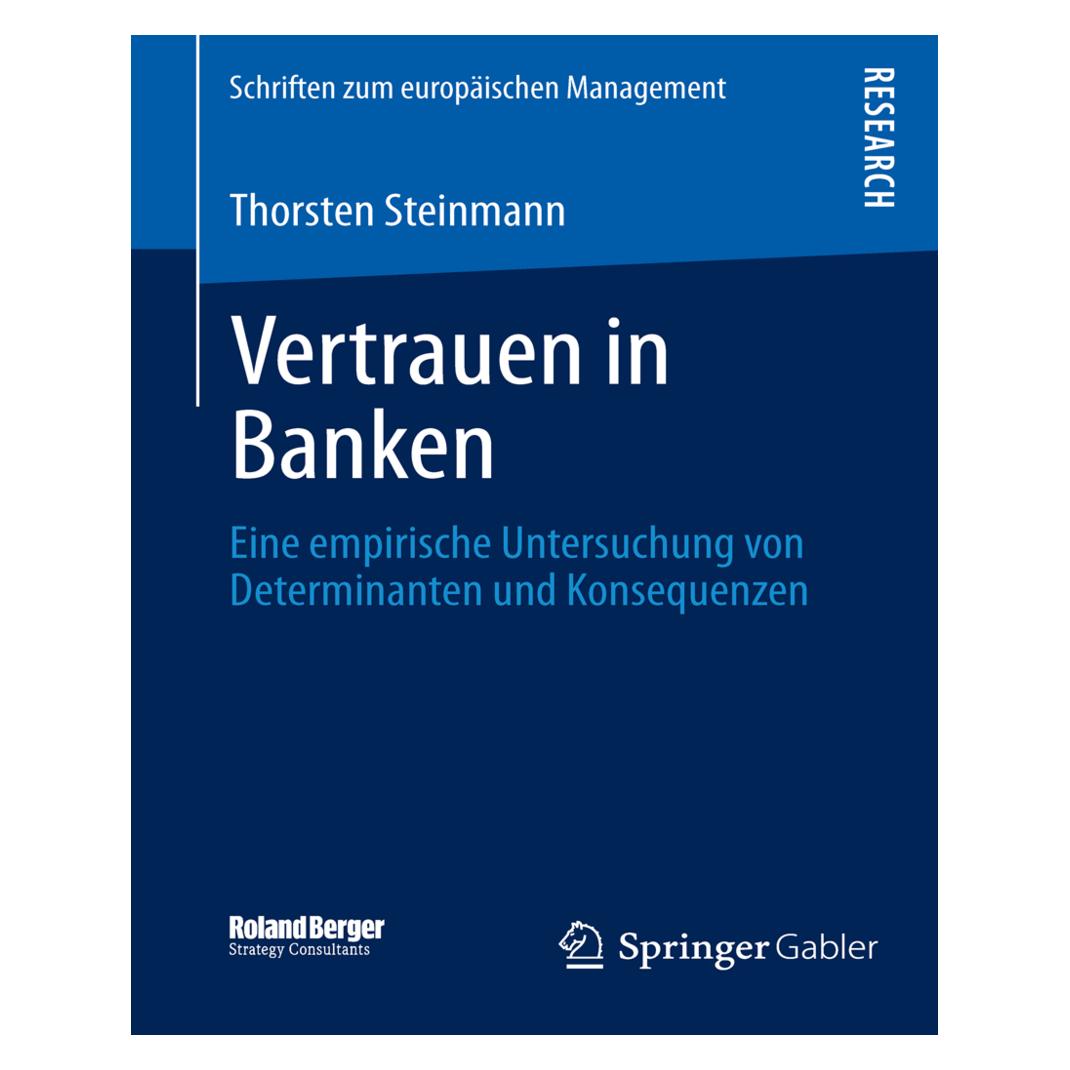 Springer Vertrauen in Banken (Deutsch, Softcover, Thorsten Steinmann) (7459931)