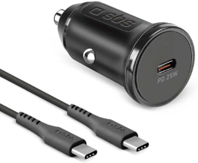 CARREGADOR ISQUEIRO SBS USB-C + CABO 25W