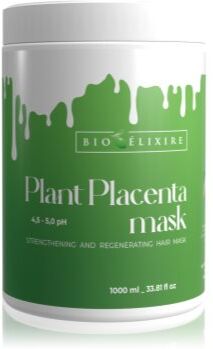 Bioélixire Plant Placenta Mask máscara regeneradora para cabelos fortes 1000 ml. Plant Placenta Mask