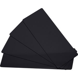 Evolis Plastikkarten PVC lang, blanko, schwarz matt, 120 x 50 x 0,5mm, 100 Stück