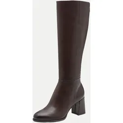 Stiefel mit Blockabsatz Braun 37