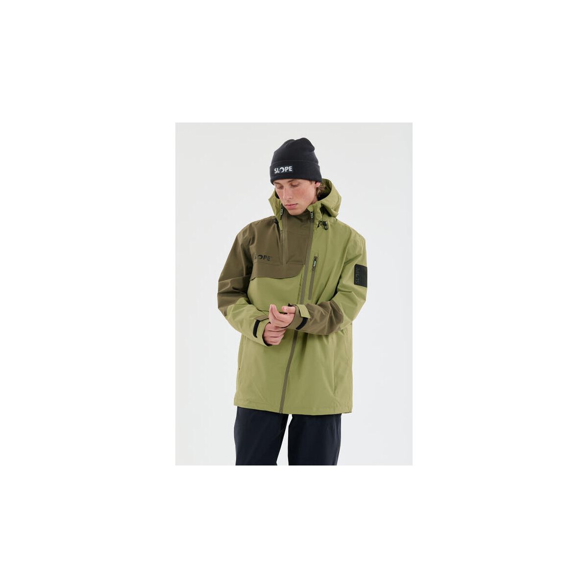 Slope Zuko M Lined Shell Ski Jacket W-pro 15000 calliste green (3255) S SL243270-3255-S