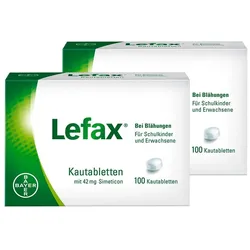 Lefax Kautabletten Doppelpack 2X100 St