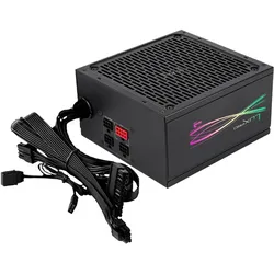 AeroCool Alimentation ATX Lux M RGB - 750W (Noir) (750 W), PC Netzteil, Schwarz