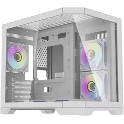 Darkflash Tech FT418 (ITX, mATX), PC Gehäuse, Weiss