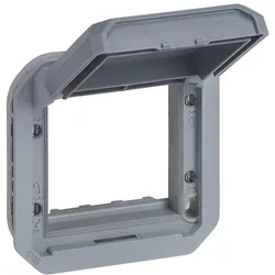 Legrand 069584L Plexo New Einsatz Mosaic Adapter mit Klappdeckel in der Farbe: Grau