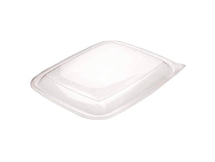 Fastpac grote rechthoekige voedsel container deksels 1350ml / 48oz (Pack van 150)