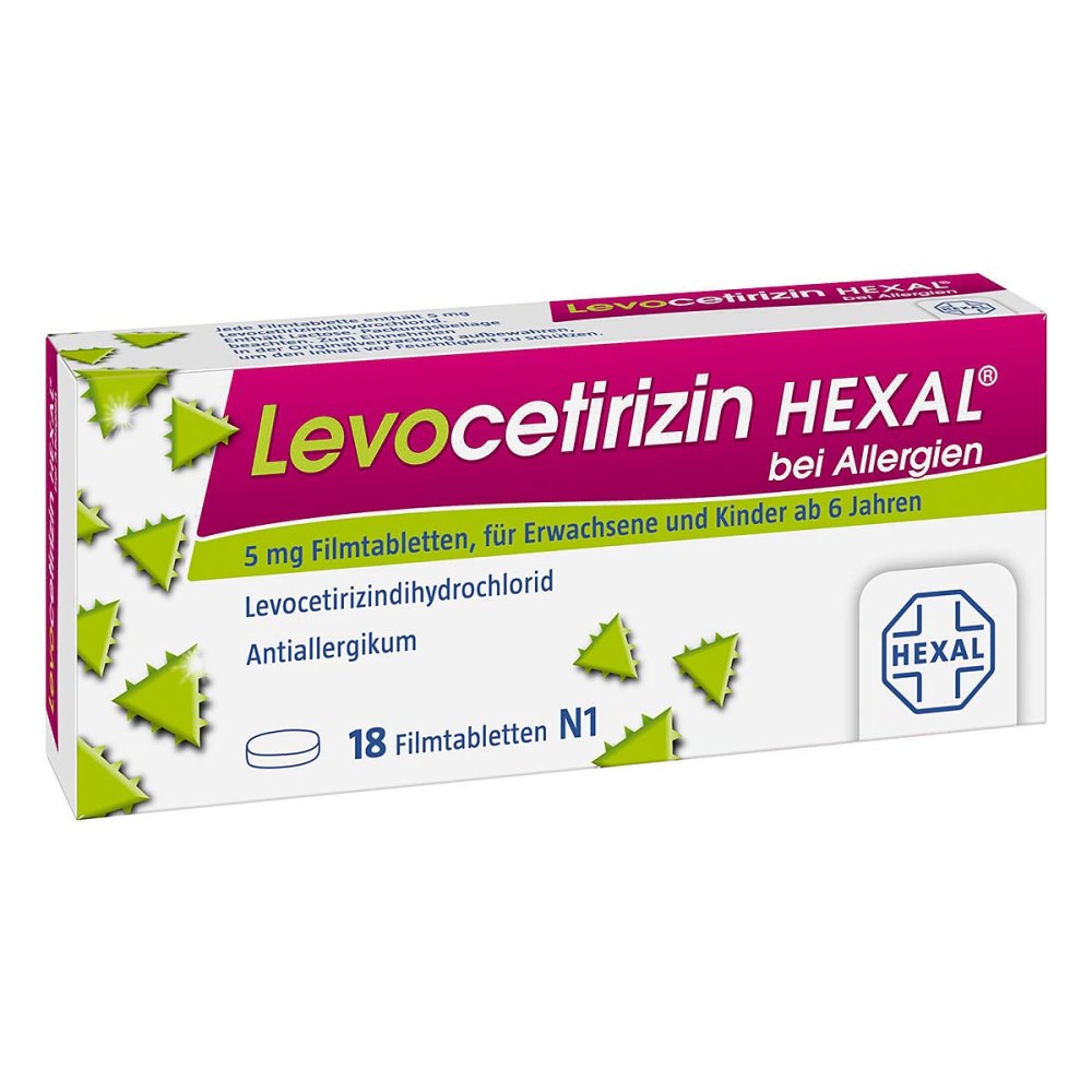 Hexal AG Levocetirizin HEXAL® bei Allergien 5 mg Filmtabletten 14238248