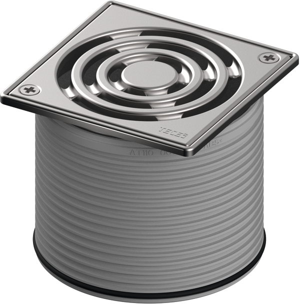 Cadre de grille TECEdrainpoint S 3660009 100x100mm, Inox , grille design à visser