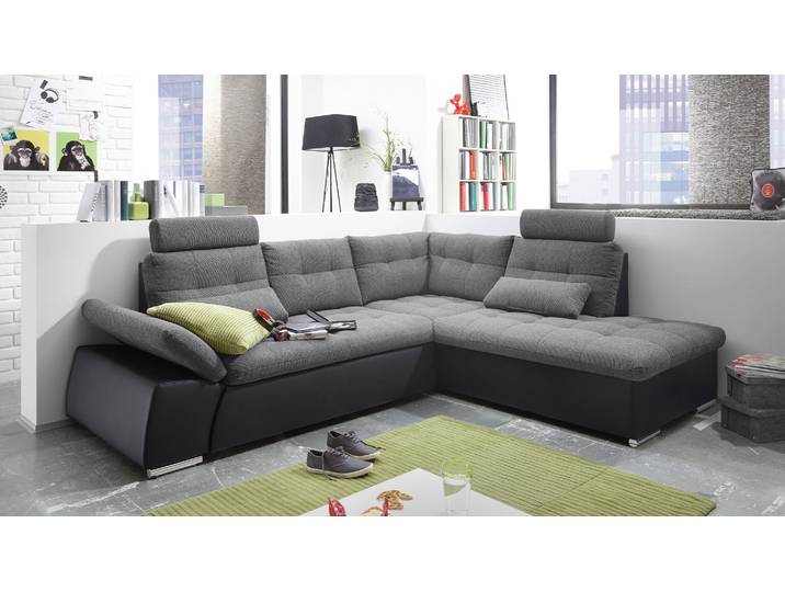 Ecksofa Medan mit großzügiger Ottomane und Schlaffunktion