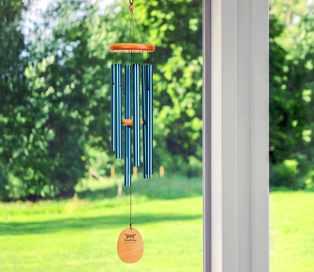 PanaceaProducts Abstract Wind Chime Blue