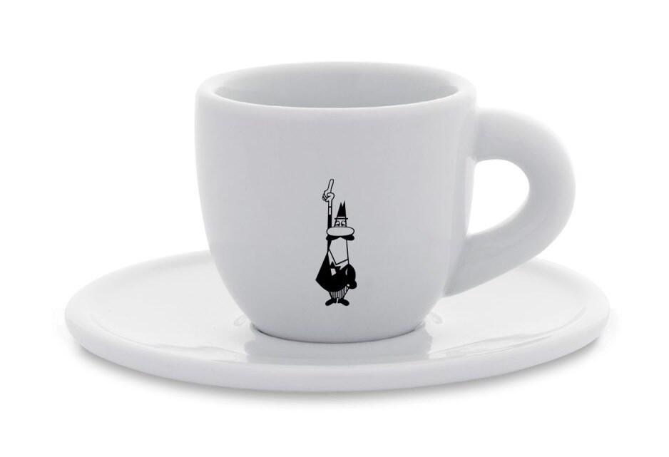Bialetti Mokatasse Istituzionale inkl. Untertasse - Porzellan - weiß - 80ml Y0TZ097