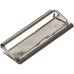 100 Drahtbügel Klemmmechanik selbstklebend, 50 mm breit, silber, Metall