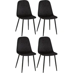 4er Set Stühle Giverny Samt