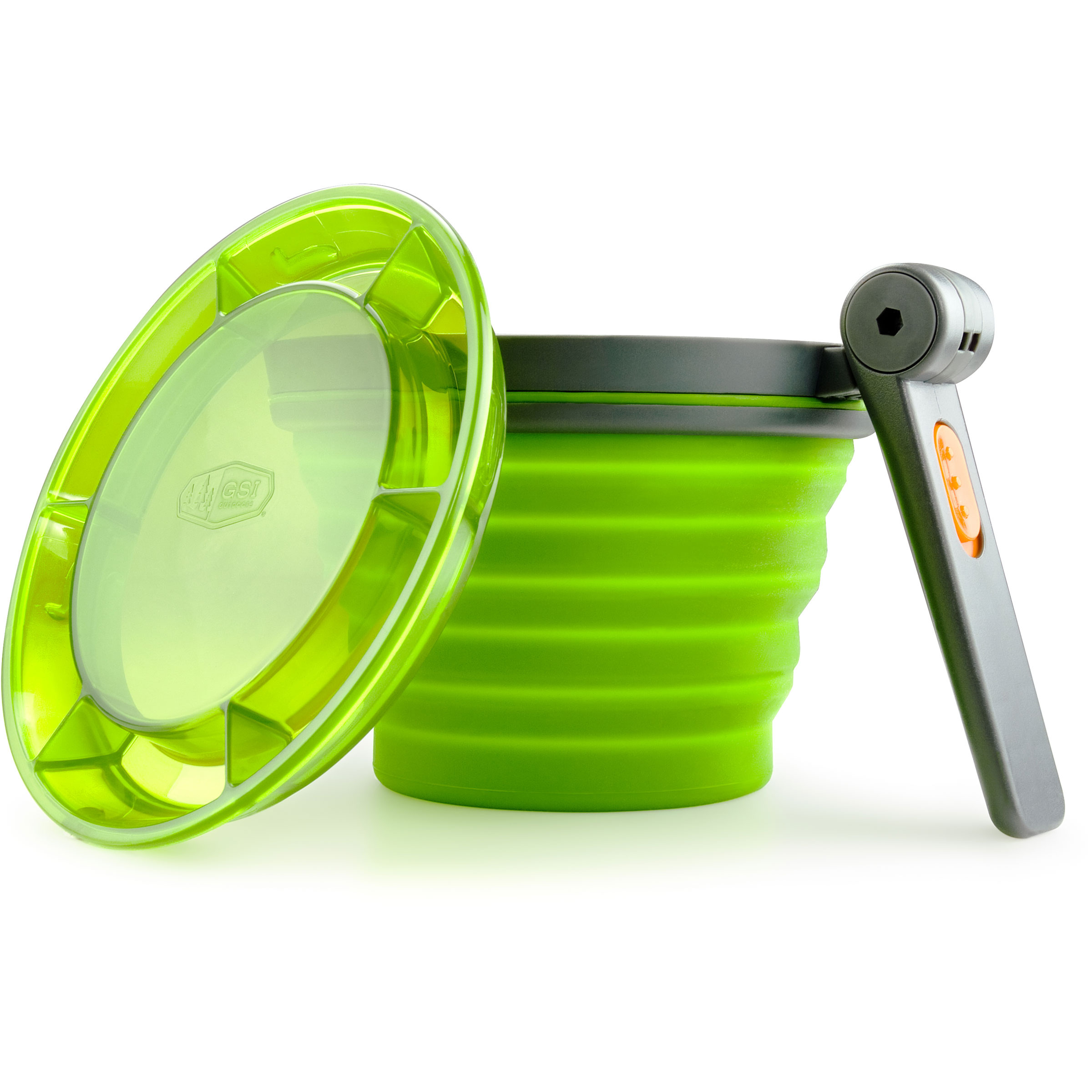 GSI Collapsible Fairshare Becher Campinggeschirr gruen Größe 0.651L Camping