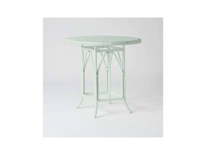 Table rotin laqué pistache