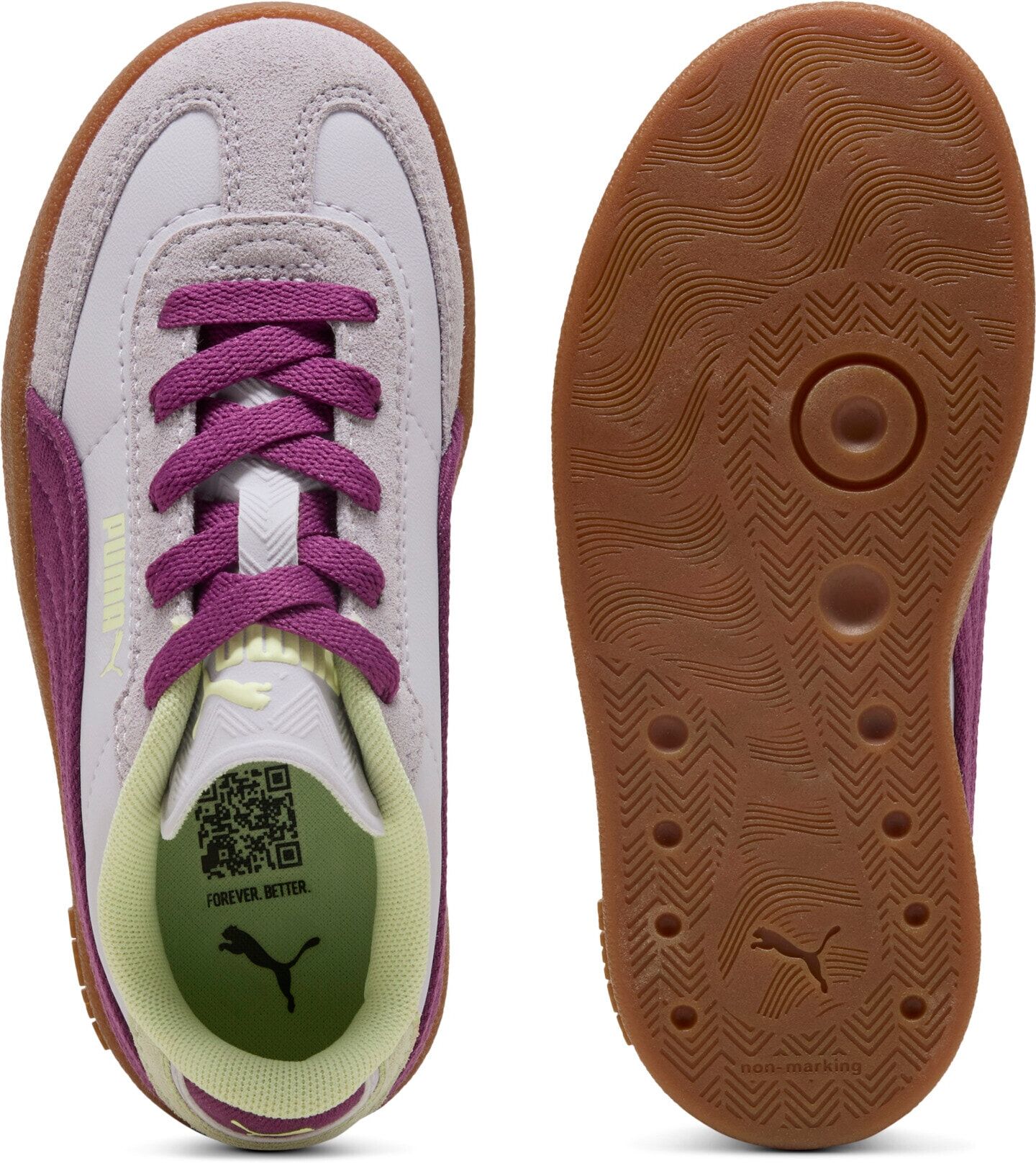 Sneaker PUMA "CLUB II ERA SUMMER PS", Jungen, Gr. 32, lila (lavender pop, plum wine), unifarben, Schuhe Sneaker, sportlicher Stil, für vielseitige Aktivitäten lavender pop, plum wine 32