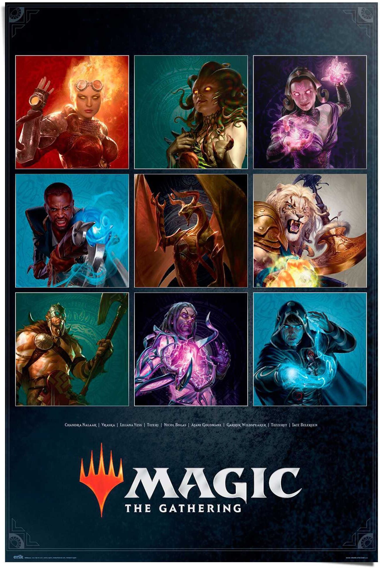Reinders! Poster REINDERS "Magic - The Gathering", bunt (farbe bild(er): bunt), B:61cm H:91,5cm T:0,1cm, Papier, Bilder, Poster farbe bild(er): bunt B/H/T: 61cm x 91,5cm x 0,1cm