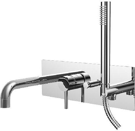 Paffoni Light - Wannenarmatur-Unterputz, mit Zubehör und Einbaukörper, Chrom LIG001CR