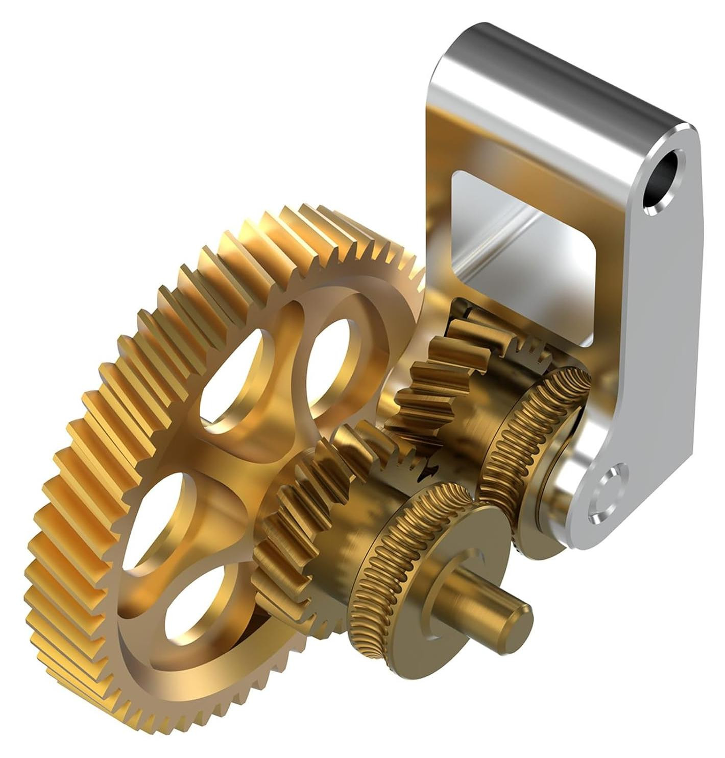 Dripio Extruder tandwiel voor Bambu Lab X1C, P1P, P1S, goudkleurig met RNC nano-coating