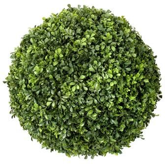 Creative Labs "21"" Boxwood Ball Halves, UV Rated Outdoor - Green"