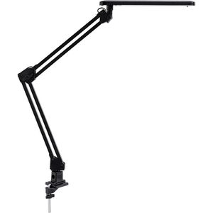 Alco Schreibtischlampe 962, schwarz, LED, mit Tischklemme, 420 Lumen, tageslichtweiß