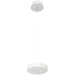 Cookie Pendelleuchte mit LED-Aufhängung, 12 W, mattweiß, CRI > 90, Farbtemperaturschalter 2700 K-3200 K-4000 K, dimmbar per Triac - Beneito & Faure