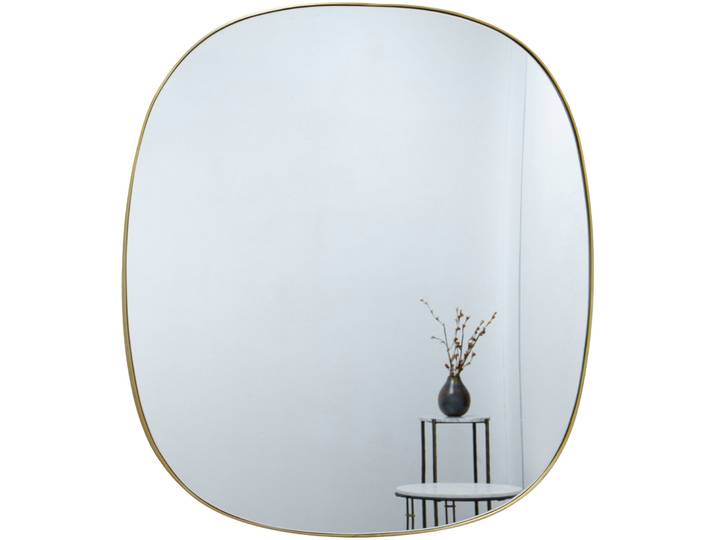 Spiegel Fabienne gold Glas/Aluminium Oval B 69 H 77 cm - Spiegel