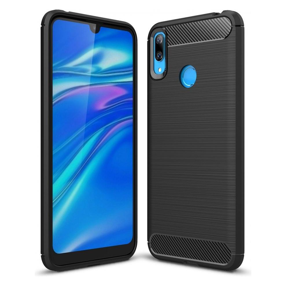 Screenguard Huawei Y7 2019 Hülle Carbon Brushed Soft TPU (Huawei Y7 (2019)) (00025273)
