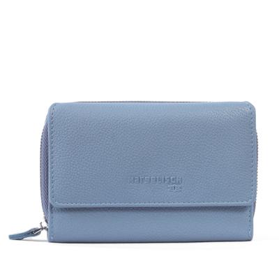Geldbörse MARGELISCH "Bayern 1", Damen, blau (sky blau), Rindsleder, Kleinlederwaren, LGW zertifiziertes Leder