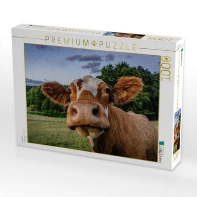 CALVENDO Puzzle Fleckvieh | 1000 Teile Lege-Größe 64x48cm Foto-Puzzle für glückliche Stunden