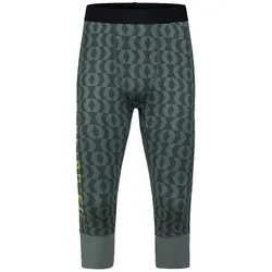 Peak Performance Spirit Printed Skiunterwäsche Hose grün/schwarz - L - L