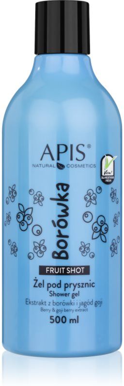 Apis Natural Cosmetics Fruit Shot Blueberry shower gel 500 ml