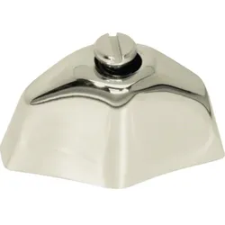 Hager Chromknebel Serie Glas Messing, verchromt, S. 1930, S. Glas, S. R.classic IP20, chrom