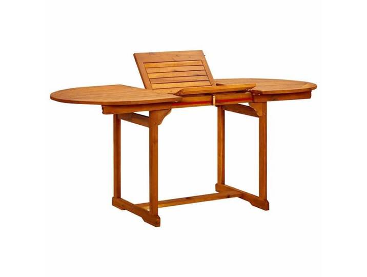 Soldes printemps  Table terrasse - Brun - Table à manger/JARDIN - (120-170)x80x75 cm Bois d'acacia massif T731