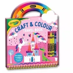 Crayola: Spiralbuch für unterwegs mit Wachsmalstiften – Einhorn
