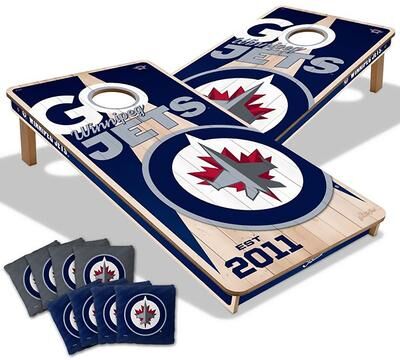 Skip's Garage Winnipeg Jets NHL 2x4 Cornhole Board Set
