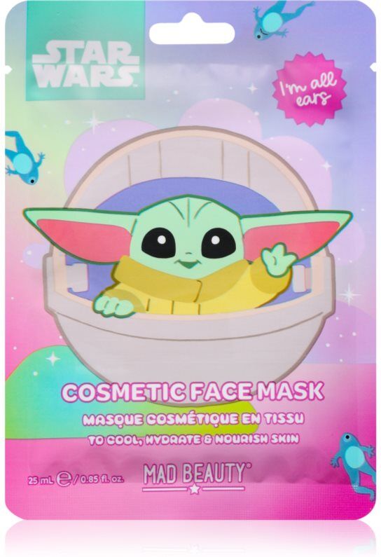 Mad Beauty Grogu Galaxy Moisturising face sheet mask with a refreshing effect 25 ml