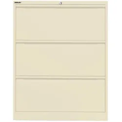 Hängeregistraturschrank | doppelbahnig | 3 HR-Schubladen - 669 hellelfenbein