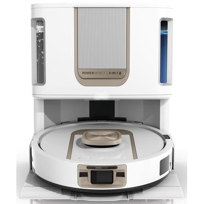 SHARK Saugroboter "Shark ThermaCharged PowerDetect Saugroboter RV2900XEEUWH", weiß, B:46,1cm H:44,4cm T:36,3cm, Saugroboter, beheizte Basisstation verwendet 85C heißes Wasser und 80C warme Luft