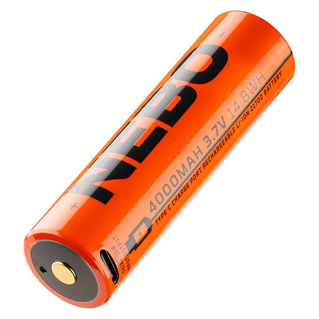 Nebo wiederaufladbare Batterie 21700, 4000 MAH (1 Stk., 21700, 4000 mAh) (NEB-BAT-0010-G)