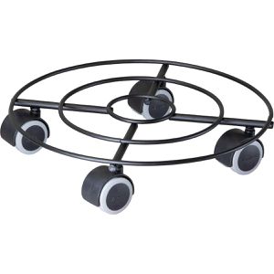 Wagner-System Pflanzenroller DRAHT GH 0944, für innen, aus Stahl, schwarz, Ø 30 cm, bis 60 kg